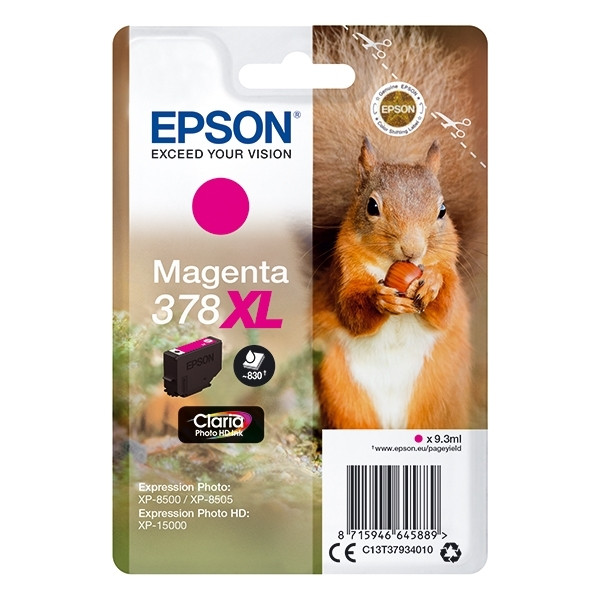 Cartouche Epson 378XL Magenta ( C13T37934010 )