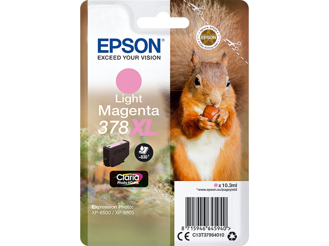 Cartouche Epson 378XL Magenta Light ( C13T37964010 )