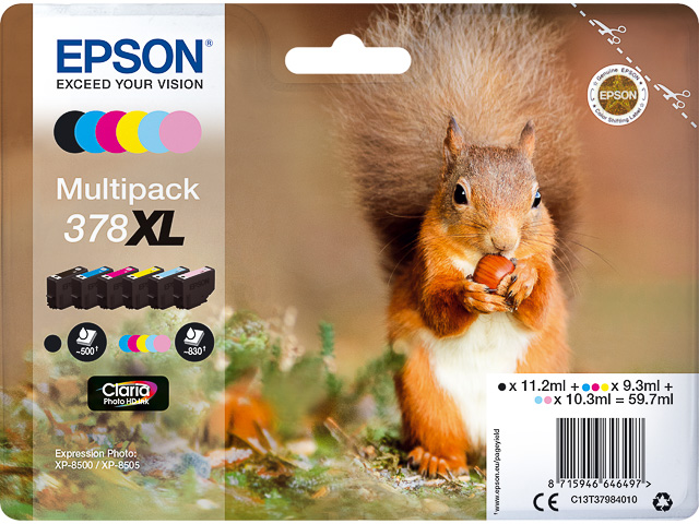 Multipack Cartouche Epson 378XL ( C13T37984010  )