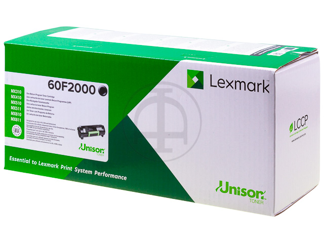 Toner Lexmark 602 Black 60F2000 ( 2.500 Pages )
