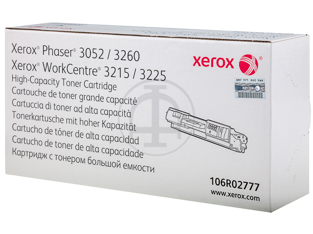 Toner Xerox Black HC 106R02777
