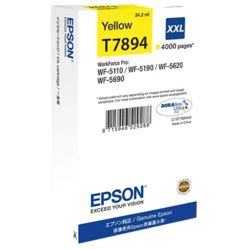 Cartouche D'encre Epson T7894XL Yellow